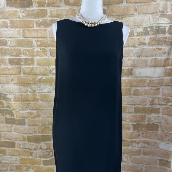 Laundry by Shelli Segal Black Low Draped Back Dress Size 8 - Picture 4 of 5